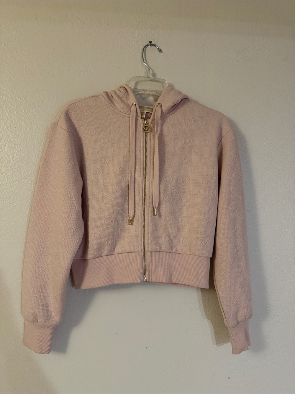 Michael Michael kors powder blush logo hoodie new